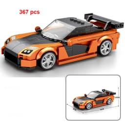 Speed City Racing Car Building Blocks Sports Technical Car Racer Vehicle Supercar Moc Model Educational Brick Toys Gift