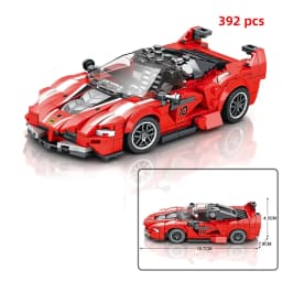 Speed City Racing Car Building Blocks Sports Technical Car Racer Vehicle Supercar Moc Model Educational Brick Toys Gift