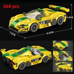 Speed City Racing Car Building Blocks Sports Technical Car Racer Vehicle Supercar Moc Model Educational Brick Toys Gift