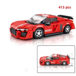 Speed City Racing Car Building Blocks Sports Technical Car Racer Vehicle Supercar Moc Model Educational Brick Toys Gift