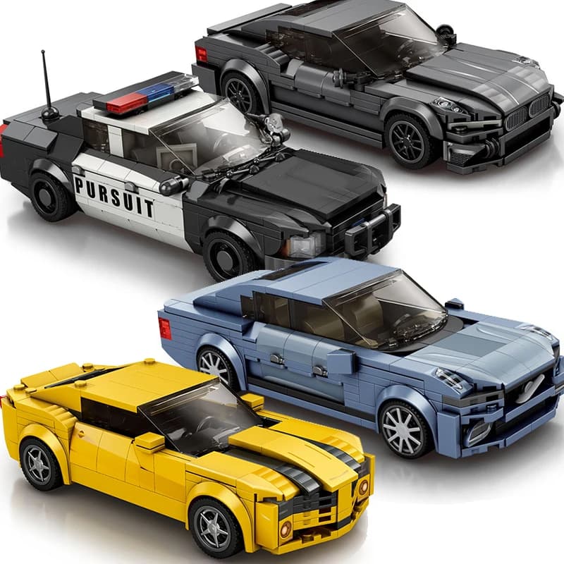 Speed City Racing Car Building Blocks Sports Technical Car Racer Vehicle Supercar Moc Model Educational Brick Toys Gift