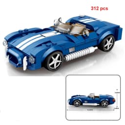 City Speed Sports Car Building Blocks Technique Car Carro Rennau Voiture Vehicle MOC Educational Construction Toys