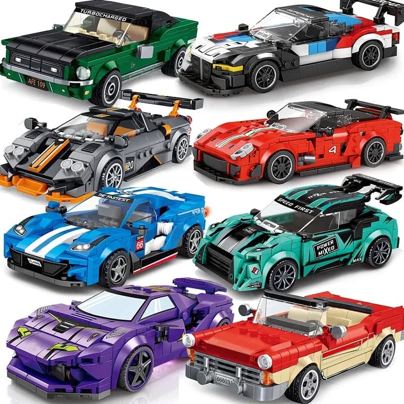 City Speed Sports Car Building Blocks Technique Car Carro Rennau Voiture Vehicle MOC Educational Construction Toys
