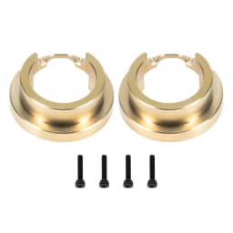 2PCS Brass Portal Cover Weight Knuckle Weights Rings for 1/10 RC Crawler TRX4 TRX-4 Defender Bronco TRX6 G63