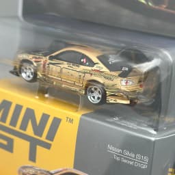 MINIGT 1:64 S15 Nissan Silvia Top Secret D1GP JDM Drifting Alloy Car Model 714