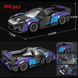 City Car Vehicle Speed  Racer Building Blocks Brick Racing Super Technique Car Moc Creative Garage Set Educational Toys