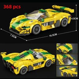 City Car Vehicle Speed  Racer Building Blocks Brick Racing Super Technique Car Moc Creative Garage Set Educational Toys
