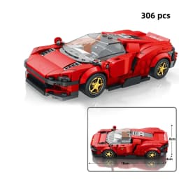 City Car Vehicle Speed  Racer Building Blocks Brick Racing Super Technique Car Moc Creative Garage Set Educational Toys