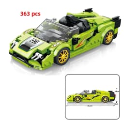 City Car Vehicle Speed  Racer Building Blocks Brick Racing Super Technique Car Moc Creative Garage Set Educational Toys