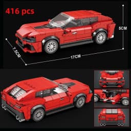 City Car Vehicle Speed  Racer Building Blocks Brick Racing Super Technique Car Moc Creative Garage Set Educational Toys