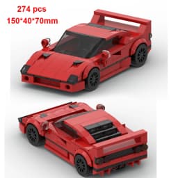 City Car Vehicle Speed  Racer Building Blocks Brick Racing Super Technique Car Moc Creative Garage Set Educational Toys