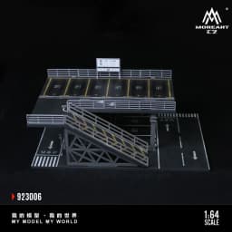 1/64 Scale Car Parking Lot Realistic Miniatures Garage Diorama Scenery Models Car Repair Shop Scene Display Car Garage Model Set