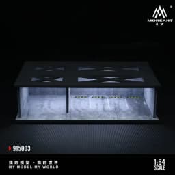 1/64 Scale Car Parking Lot Realistic Miniatures Garage Diorama Scenery Models Car Repair Shop Scene Display Car Garage Model Set