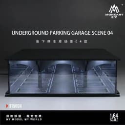 1/64 Scale Car Parking Lot Realistic Miniatures Garage Diorama Scenery Models Car Repair Shop Scene Display Car Garage Model Set