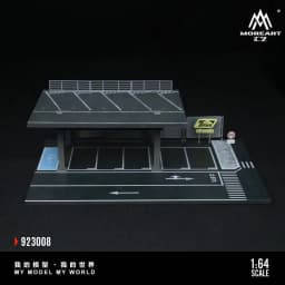 1/64 Scale Car Parking Lot Realistic Miniatures Garage Diorama Scenery Models Car Repair Shop Scene Display Car Garage Model Set
