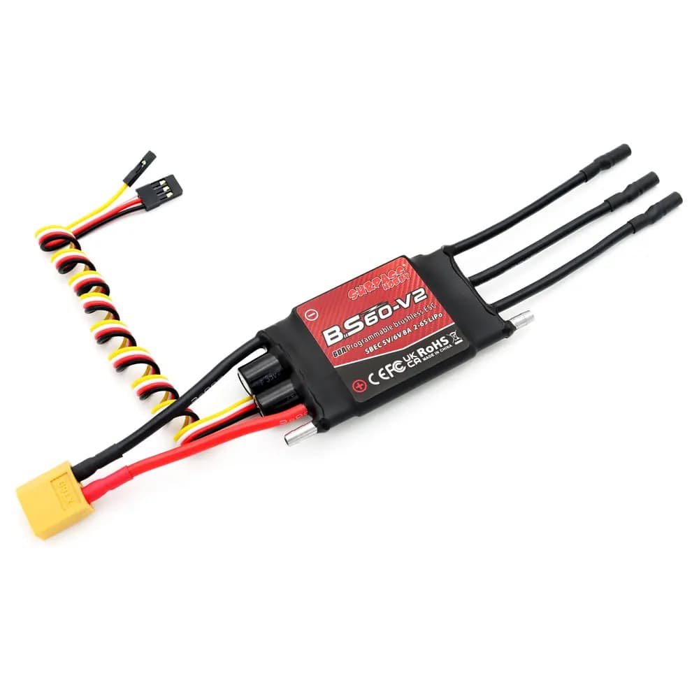 SURPASS HOBBY Brushless ESC V2 2-6S 40A-100A for RC Ship Boat Pneumatic Underwater Propeller with Ubec XT60 Plug Boat ESC