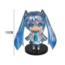 Hot Sold Hatsune Miku Figure Mini Character Ornaments Kawai Pink Green Hatsune Home Collection Desk Decoration Toy