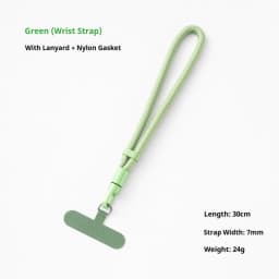 Adjustable Safety Anti-Lost Mobile Phone Lanyard Wrist Strap with Gasket Hanging Chain Durable Mobile Phone Case Accessory