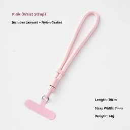 Adjustable Safety Anti-Lost Mobile Phone Lanyard Wrist Strap with Gasket Hanging Chain Durable Mobile Phone Case Accessory
