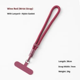 Adjustable Safety Anti-Lost Mobile Phone Lanyard Wrist Strap with Gasket Hanging Chain Durable Mobile Phone Case Accessory