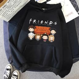 Friends TV Show Hoodies for Women, Funny Cartoon Friends Hoodies, Ullzang Graphic, Vintage Anime Sweatshirt, Female Hoody, 90s