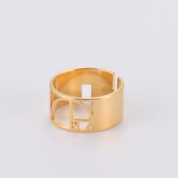 Dawapara Fibonacci Spiral Golden Ratio Ring Sacred Geometry Math Jewelry Stainless Steel Adjustable Rings