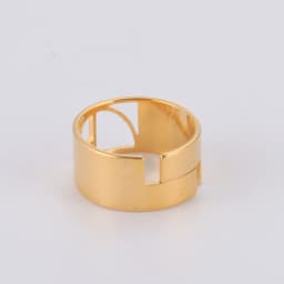 Dawapara Fibonacci Spiral Golden Ratio Ring Sacred Geometry Math Jewelry Stainless Steel Adjustable Rings