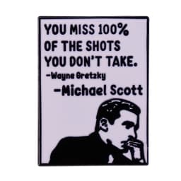 The Office US Enamel Pins Dunder Mifflin Metal Brooch Badge Fashion Jewellery Clothes Hat Backpack Accessory Gifts