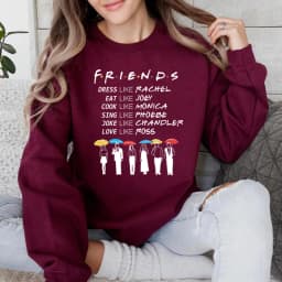 Friends Be Like Sweatshirt Friends Tv Show Hoodie Best Friends Pivot Sweater Chandler Bing Joey Friends Crewneck Sweatshirts