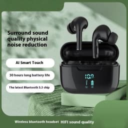 Wireless Bluetooth Earphones HIFI Stereo Sound ENC Headphones Power Display Earbuds For XIAOMI Samsung TWS Music Headset