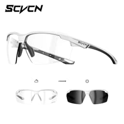 SCVCN Photochromic Cycling Glasses UV400 Outdoor Sports Running Men's Sunglasses Road MTB Bicycle Goggles Women Bike Eyewear