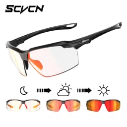 SCVCN Photochromic Cycling Glasses UV400 Outdoor Sports Running Men's Sunglasses Road MTB Bicycle Goggles Women Bike Eyewear