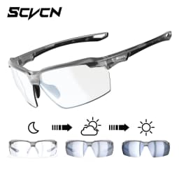 SCVCN Photochromic Cycling Glasses UV400 Outdoor Sports Running Men's Sunglasses Road MTB Bicycle Goggles Women Bike Eyewear