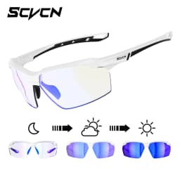 SCVCN Photochromic Cycling Glasses UV400 Outdoor Sports Running Men's Sunglasses Road MTB Bicycle Goggles Women Bike Eyewear