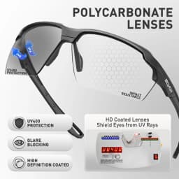SCVCN Photochromic Cycling Glasses UV400 Outdoor Sports Running Men's Sunglasses Road MTB Bicycle Goggles Women Bike Eyewear