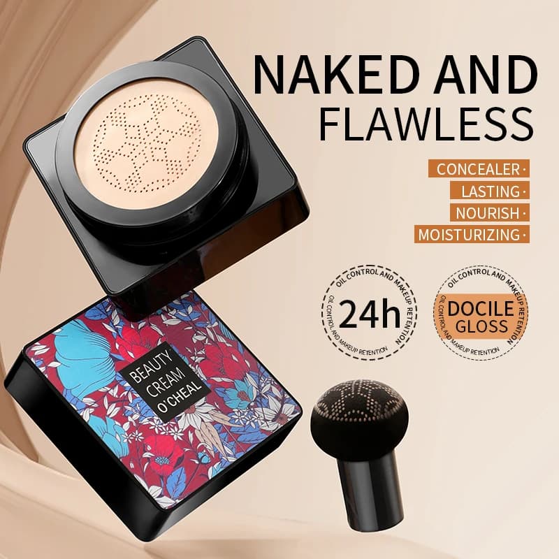 CC Cream Magic Foundation Mushroom Head Air Cushion Waterproof Brighten Foundation Cream Women Base Makeup Face Korean Cosmetics