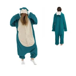 Greninja Kigurumi Onesie Mewtwo Snorlax Gengar Cosplay Halloween Costume Adult Anime Axolotl Eevee Cow Pajamas Pijama