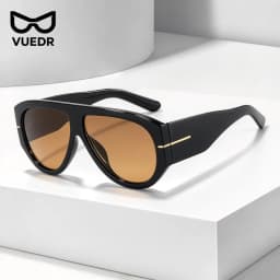 2026 Oversized Pilot Sunglasses for Women Men UV Protection Stylish Eyewear Thick Frame Unique Luxury Designer Sun Glasses Shade