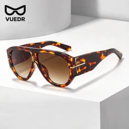 2026 Oversized Pilot Sunglasses for Women Men UV Protection Stylish Eyewear Thick Frame Unique Luxury Designer Sun Glasses Shade