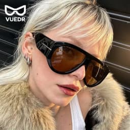 2026 Oversized Pilot Sunglasses for Women Men UV Protection Stylish Eyewear Thick Frame Unique Luxury Designer Sun Glasses Shade