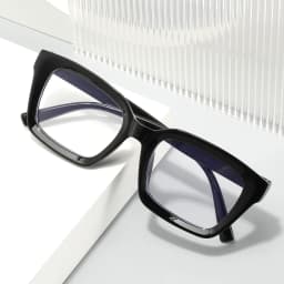 Women Anti Blue Light Glasses Oversized Frame Vintage Glasses Computer Eyewear Full Frame Transparent Eye Protection Eyepiece