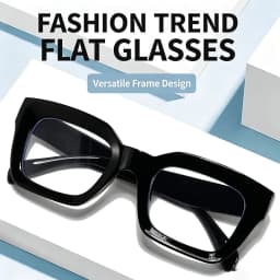 Women Anti Blue Light Glasses Oversized Frame Vintage Glasses Computer Eyewear Full Frame Transparent Eye Protection Eyepiece