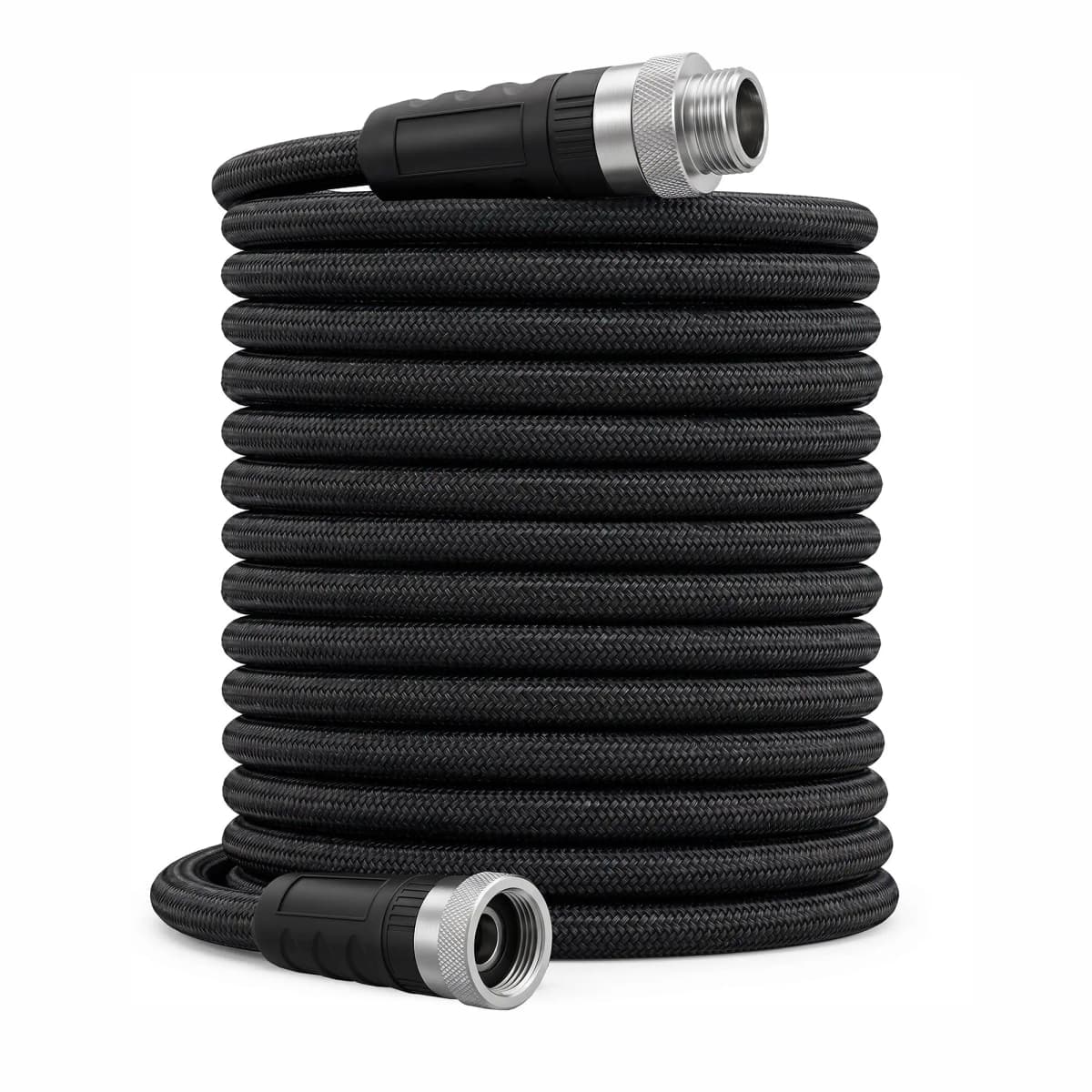 25/50/75/100 FT Non-Expandable Garden Hose, Lightweight Water Hose With TPE Inner Tube, Anti-Kink Braided Hose For Car Wash Yard Patio