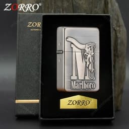 Marlboro Relief Kerosine Lighter, Vintage Grinding Wheel Lighter, High-end Gift, Men's Cigarette Lighter