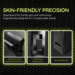 VGR Razor Rechargeable Shaver Professional Beard Trimmer Travel Hair Trimmers Reciprocating Shaving Machine for Men V-376