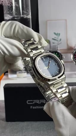 CRRJU Top Luxury Brand Man Watch Sports Waterproof Luminous Date Men Wristwatch Square Dial Quartz Men's Watches High Quality
