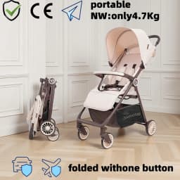 Portable Baby Stroller Lightweight Foldable Sit-Lie down Mesh Design Cool Breathable for Comfortable Riding