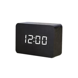 LED Desktop Clock Alarm Decoration Wooden Alarm Watch Table Voice Control Digital Wood Powered Electronic Desktop Clocks