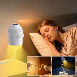HD 2-in-1 Smart Dynamic 5D Holographic Night Light Projector 360 Rotating Galaxy Light Star Projectors USB Powered Plug and Play