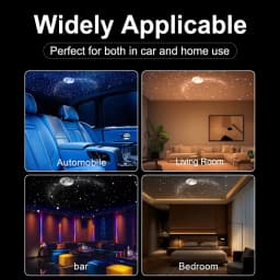 3in1 Intelligent Holographic Night Light Projector Plug Play HD Star Projector 360° Adjustable Galaxy Ocean Lamp Bedroom Ceiling